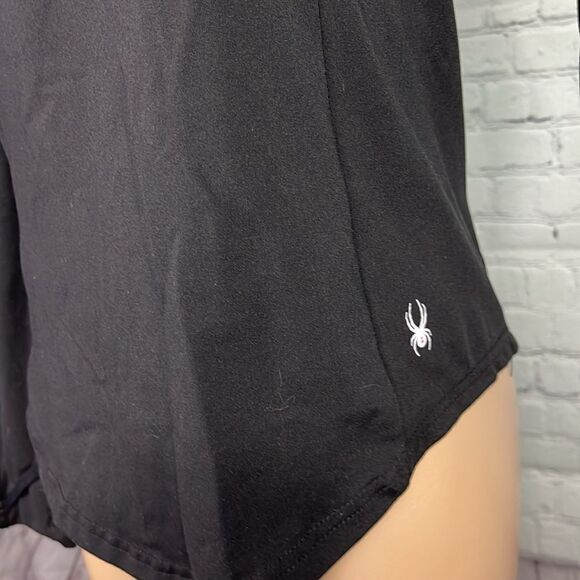 Spyder Quarter 1/2 Zip Mock Neck Pullover w/thumbholes EUC - Picture 4 of 9